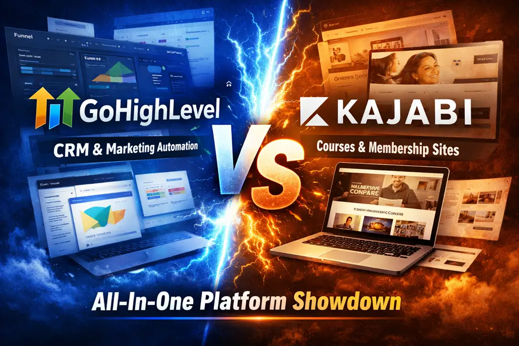 gohighlevel vs kajabi comparision
